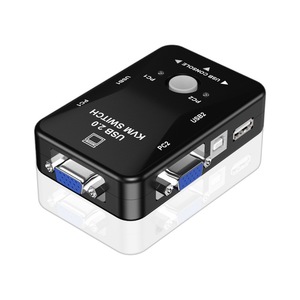 Conmutador Kvm de 2 puertos USB 2.0 Vga para PC, teclado y monitor con ratón compartidos, con resolución de 1920x1080 - Product Image 3