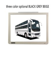 Monitor LED de 17 Pulgadas para Techo de Autobús, Monitor de Techo con un Solo Entrante AV para Autobús