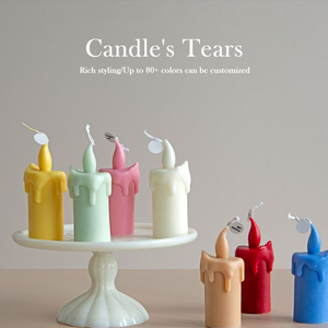 Handmade Creative Colorful Natural Soy Wax Pillar Shape Scented <b>Candles</b> - Product Image 2