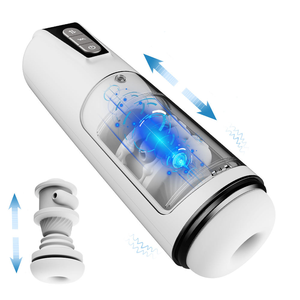 Masturbador <span class=keywords><strong>Vaginal</strong></span> Realista, Automático, Telescópico, con Movimiento de Empuje, Compresión y Succión, con Sonido, Eléctrico, Juguete Sexual Masculino - Product Image 2