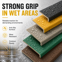 Protection d'extrémité d'escalier à haute friction, bande antidérapante en fibre de verre pour marches, accessoires d'escalier pour bâtiments publics, bande antidérapante en PRV
