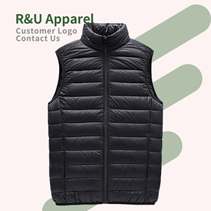 Gilet en duvet léger pour <span class=keywords><strong>homme</strong></span>, pliable pour la chaleur, veste <span class=keywords><strong>sans</strong></span> manches pour l'extérieur en hiver, idéal pour les voyages et la course à pied. - Product Image 1