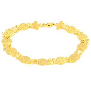 Bracelet unisexe, bijou à la mode, couleur or, à breloque pour homme, pour anniversaire, diy - Product Image 1