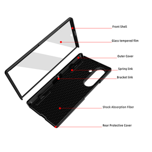 Protector de Pantalla de Vidrio Templado Antigolpes con Soporte, Funda para Teléfono con Tacto Cómodo para <span class=keywords><strong>Samsung</strong></span> Z Fold 8 Ultra 7 <span class=keywords><strong>65</strong></span> - Product Image 2