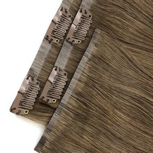 Clip de noyade Double de qualité supérieure dans l'extension de cheveux 100% pince sans couture de cheveux européens Remy dans l'extension de cheveux - Product Image 4