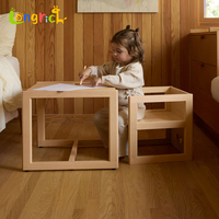 Ensemble table et chaise Montessori moderne de haute qualité pour le sevrage, en bambou écologique, adapté aux enfants, pour salle à manger et salon