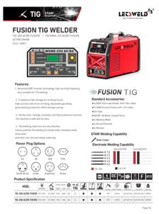 LETSWELD Nuova Saldatrice Inverter DC TIG AC/DC 200A 3-in-1 Digitale ARC TIG/MMA per Acciaio Inossidabile e <span class=keywords><strong>Alluminio</strong></span> - Product Image 5