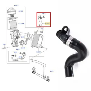 LR001442 für Land Rover Freelander2006-2014 Motors chmier rohr Ölkühler Wasser rohr Kühlmittels ystem Thermostat Wasser rohr - Product Image 6