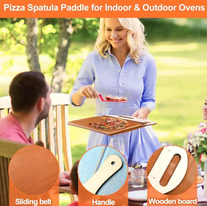 La popular pala deslizante para <span class=keywords><strong>pizza</strong></span> de bambú con mango se utiliza en la cocina y en restaurantes. - Product Image 5