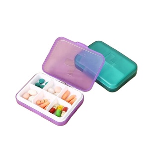 Boîte de rangement pour pilules de voyage à 6 compartiments - Mini boîte à médicaments portable pour pilules, bijoux et articles essentiels - Product Image 4