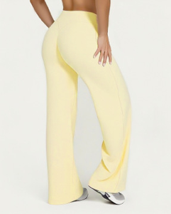 Pantaloni Yoga Personalizzati a Vita Alta ad Asciugatura Rapida, Modellanti, a Gamba Larga e Svasata, Leggings da <span class=keywords><strong>Donna</strong></span> per Palestra ed Esercizio Fisico - Product Image 4