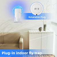 Piège à mouches électrique intelligent OEM avec panneau collant pour moustique, moucherons, mouches des fruits, chargeur rechargeable