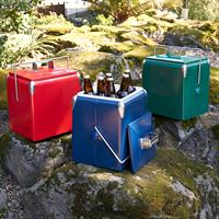 Glacière rétro en acier inoxydable 7L/13L/17L/28L – Seau à glace isotherme pour promotion