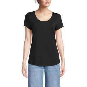 Camiseta de Manga Corta para Mujer, Cuello Redondo, Ligera, 100% Algodón Jersey, Transpirable, Corte Regular - Product Image 1
