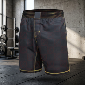 กางเกงขาสั้นสำหรับต่อสู้ MMA,การต่อสู้มวยไทย BJJ Training Jiu Jitsu No Gi MMA กางเกงขาสั้น - Product Image 1