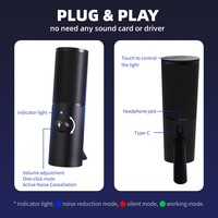 Micro à condensateur de karaoké USB dynamique professionnel pour microphone de conférence de podcast filaire Home Studio pour les jeux