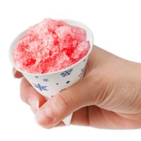 Gobelets à cône de neige, cône de neige en papier étanche jetable pour la neige fondante, la crème glacée, le Sorbet, l'eau