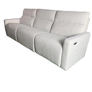 Sofá Moderno y Sencillo Reclinable de Tres Plazas para Sala de Estar, Color Blanco, de Alta Calidad, para Villa o Apartamento - Product Image 1