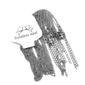 Stainless Steel <b>Cross</b> Necklace 45+5cm Clavicle <b>Chain</b> With Extension <b>Chain</b> Unisex Gift Jewelry - Product Image 4