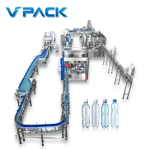 Setup Plant Voor Pet Fles Water Vulmachine Plastic Drink Waterfles Verpakkingsmachine