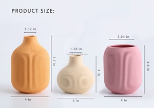 <span class=keywords><strong>Vaso</strong></span> d'arte di lusso moderno e minimalista per la decorazione della casa <span class=keywords><strong>vaso</strong></span> <span class=keywords><strong>in</strong></span> ceramica giallo rosa arancione per la decorazione domestica - Product Image 4