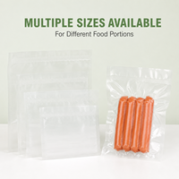 Sacs sous vide souples en BOPP de qualité alimentaire, design gaufré, barrière anti-oxygène hermétique, multicouche, résistants au congélateur, emballage en film plastique
