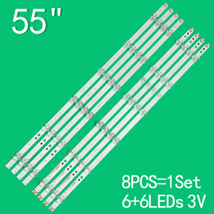 แถบไฟแบ็คไลท์ LED ทีวี 4 ชิ้น H55B7100 H55B7100UK H55B7300 H55B7300UK HD550V1U51-T0L4 T0L2B1 CRH-BX55V1U513030T04128CL-REV1.1 - Product Image 1