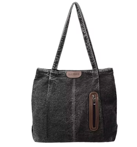 Bolso unisex estilo vaquero, bolsillo de mezclilla, bolso de hombro de lona vintage, bolso bandolera sencillo, bolso cruzado de temporada - Product Image 5