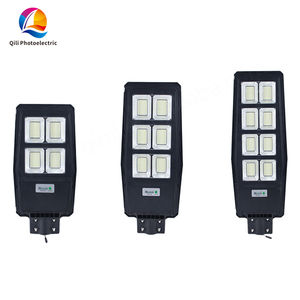 Haute luminosité 1200LM IP65 étanche extérieur lampadaire solaire 100W 200W 300W 7000-7500K haute qualité LED ABS corps à distance - Product Image 1