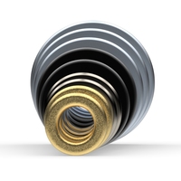 Nieuwe Mode Ferriet Magneet Schijf Gepersonaliseerde 18K Goud Gegalvaniseerd Goede Prijs Neodymium Fruit Poeder Ring