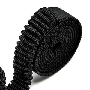 สายรัดยางยืดแบบนุ่มสำหรับสายจูงสุนัข ขายดี สายรัดรองเท้าโพลีเอสเตอร์ อุปกรณ์เสริมรองเท้าแบบยั่งยืน รองเท้ารัดเทปสีแดง - Product Image 3