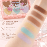 Palette de fards à paupières Glamour en marque privée OEM, formule lisse et facile à estomper pour un look naturel et doux, prix usine