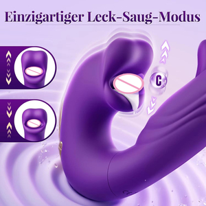 3 trong 1 Hollow vỗ G tại chỗ Vibrator dildo lưỡi liếm cắn Slap Vibrator âm vật kích thích tình dục dildo Vibrator - Product Image 3