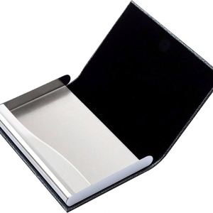 Estuche Profesional para Tarjetas de Presentación de Acero Inoxidable y PU, Delgado y a Precio Económico - Product Image 3