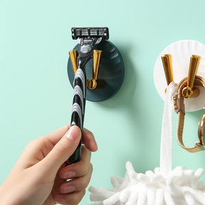 Electric <b>Toothbrush</b> <b>Holder</b> Suction Cup Wall Mounted Circular Durable Bathroom Storage Hook For <b>Toothbrushes</b> And Accessories - Product Image 3
