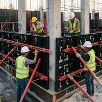 Système de coffrage modulaire préfabriqué en plastique pour une construction rapide