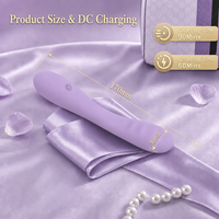 Masseur vibrant puissant à 10 modes, tête incurvée pour point G, stimulateur clitoridien, bâton vibrant côtelé pour couples, utilisation relaxante