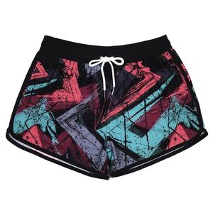 Shorts Deportivos para Mujer, Talla Grande, a Rayas, de Secado Rápido, para Gimnasio, Entrenamiento, Competencia y Posado - Product Image 4