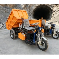 HuanSheng Camion benne hydraulique de 1,5 tonne (1500 kg) pour l'exploitation minière, Tricycle benne mini pour l'exploitation souterraine à vendre