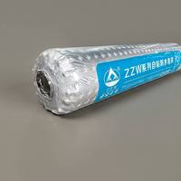 Membrane d'étanchéité autocollante en bitume polymère modifié de 1,2 mm avec feuille d'aluminium PET pour toiture, feutre et matériaux de construction de sous-sols