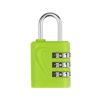 Cadenas à combinaison compact à 3 chiffres avec corps en alliage de zinc, idéal pour les sacs à dos de voyage et les bagages, antivol