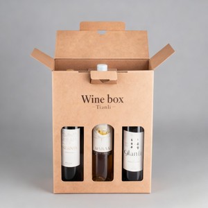 Caja de Vino de Papel Kraft para Botellas de Whisky, Diseño de Impresión Digital con Logotipo Personalizado al por Mayor - Product Image 3
