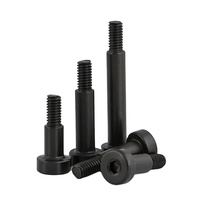 Vis à épaulettes hexagonales en acier inoxydable à revêtement noir SUS A2 AISI 304 SS A4 ANSI 316 ISO7379