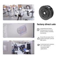 Módulo de Actuador Rotatorio con Reductor de Caja de Cambios ZBDynamiX de 124 mm, 120 rpm, con Motor BLDC de 48 V para Robot IA o Brazo Robótico Colaborativo
