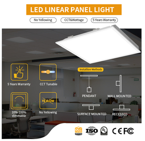 <span class=keywords><strong>2x2</strong></span> 1x4 6pk Ultra Slim vuông nhôm lõm thả trần đèn <span class=keywords><strong>LED</strong></span> phẳng bảng điều chỉnh ánh sáng lịch thi đấu cho văn phòng trường kho - Product Image 2