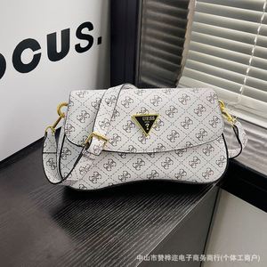 2025 Vintage Diamond New Crescent <b>Bag</b> for Ladies Preppy All-Match Underarm Portable Zip Ladies' Bohemian Floral Fashion - Product Image 4