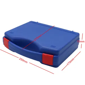 Carrying Hard Plastic Tool Case with Custom Color and Custom Foam 250*215*70mm