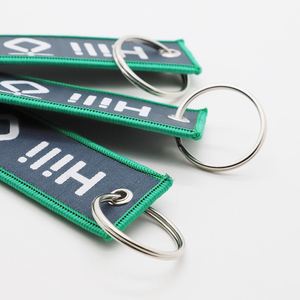 Porte-clés tissé personnalisé en gros avec logo, style national, pour souvenirs touristiques et cadeaux promotionnels - Product Image 2