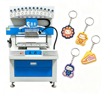Machine automatique de fabrication de porte-clés 2D et 3D en PVC souple 12 couleurs pour la création de pendentifs et ornements en silicone de dessins animés