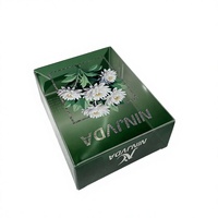 Boîte en plastique transparente personnalisée avec impression UV et estampage à chaud argenté au laser, boîte d'emballage pliable en PET transparente pour cadeau cosmétique